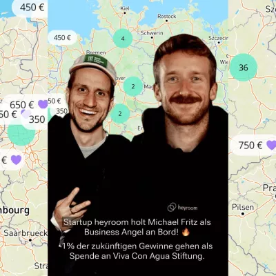 Bild: WG-Startup heyroom holt Viva con Aqua Gründer als Business Angel an Bord