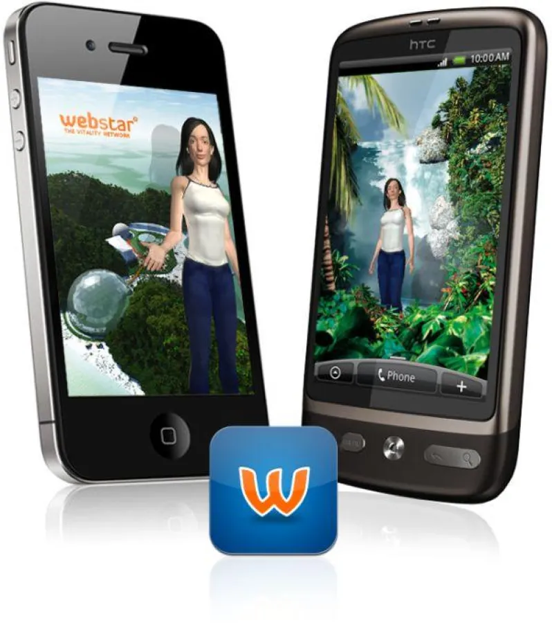 Als mobiler Vitalcoach kann Webstar als Zusatzprogramm auf dem iPhone und auf Android Smartphones genutzt werden