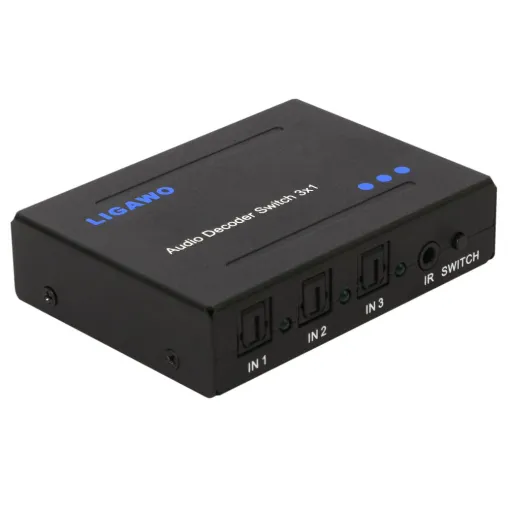 Bild: 3x1 Toslink-Switch und Audiokonverter in einem: der Ligawo Toslink Switch Audiokonverter 6518742