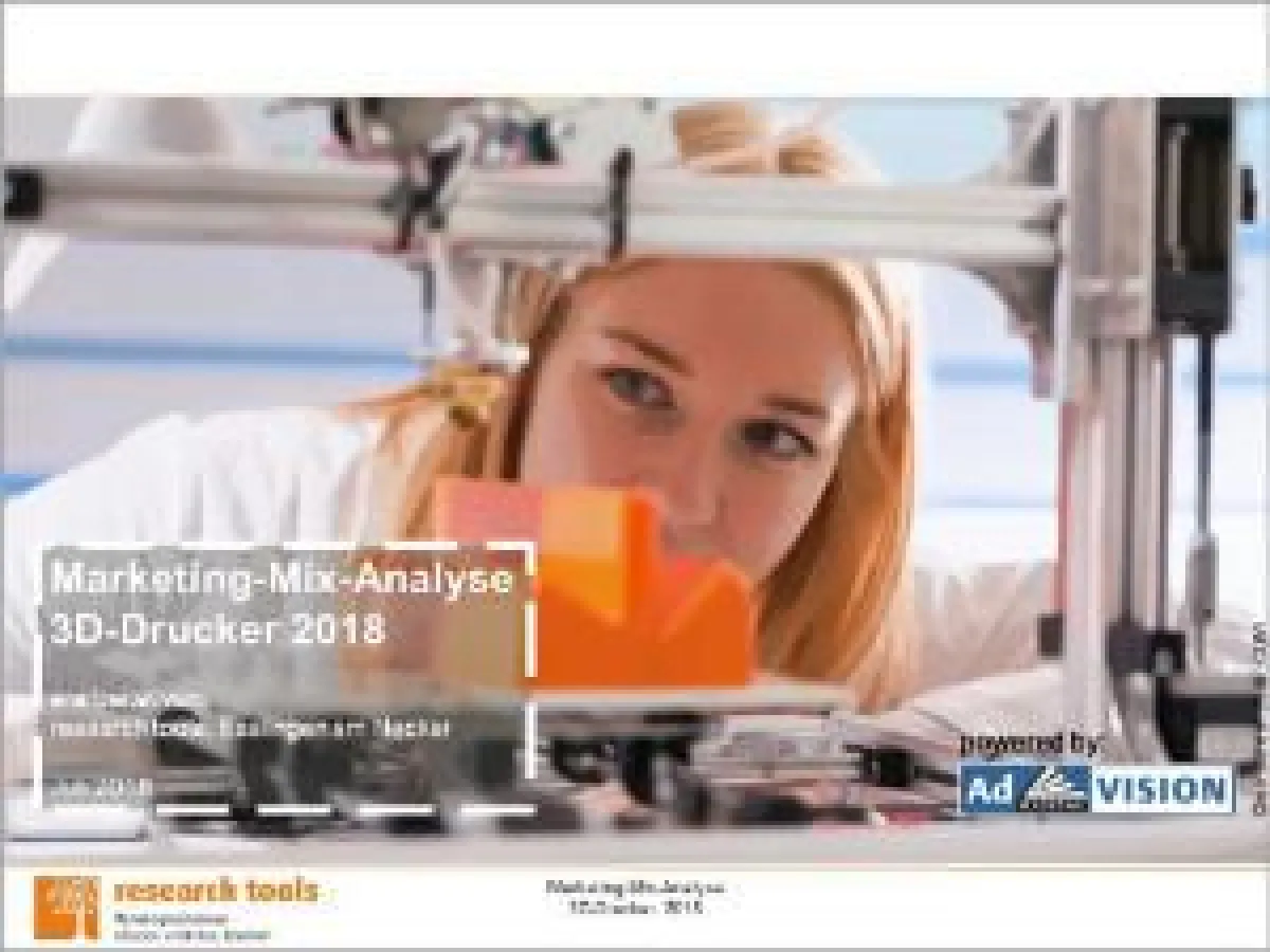 Marketing-Mix-Analyse 3D-Drucker 2018