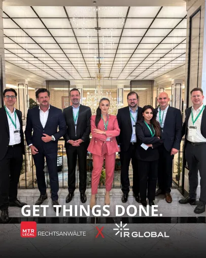 Bild: MTR Legal stärkt internationale Präsenz als Headline Sponsor bei der IR Global Jahreskonferenz 2025 in Berlin