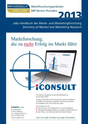 Bild: Jetzt erschienen: p&a Handbuch der Markt- und Marketingforschung 2013