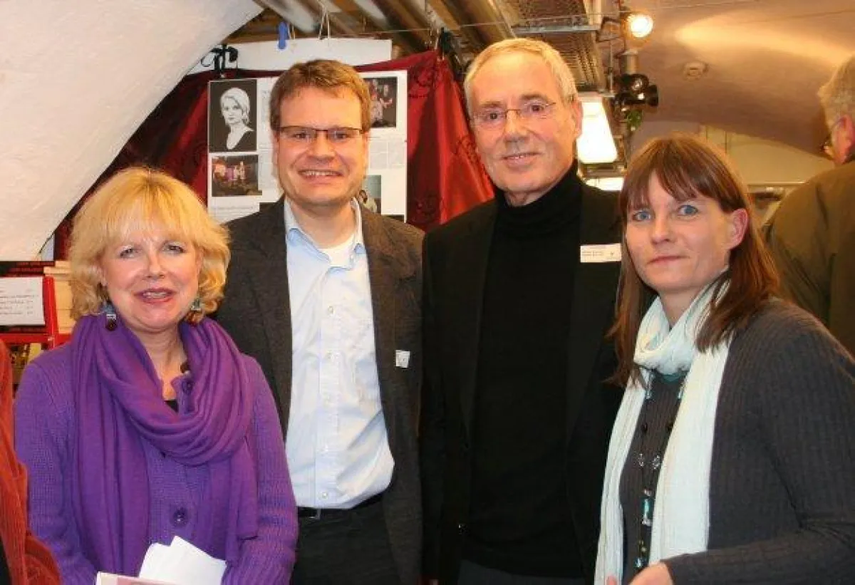 Metropolregion FrankfurtRheinMain oder HanauKinzigNidda? (v.l.n.r.) Edda Rössler, Günter Murr,  Rüdiger Wiechers, Effi B. Rolfs