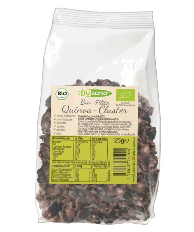 Frusano Bio Filita Quinoa-Crispies mit Zartbitterschokolade