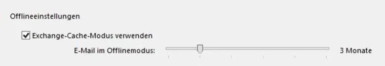 Bild: Exchange-Cache-Modus leicht gemacht: Schnelleres Outlook, mehr Speicherplatz zur Verfügung