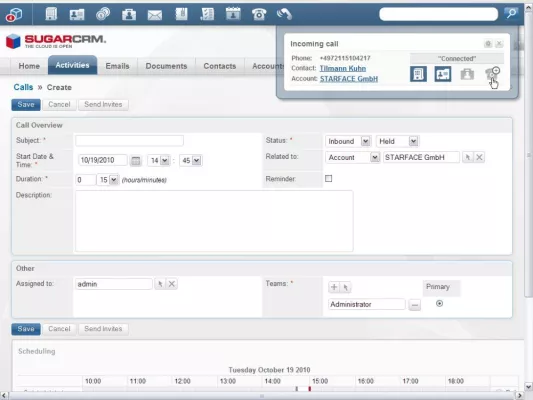 Bild: Open-Source-Flexibilität mit Business-Komfort: STARFACE mit neuer Schnittstelle zu SugarCRM