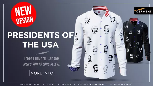 Bild: GERMENS präsentiert exklusives "PRESIDENTS OF THE USA" Design zur US-Wahl 2024