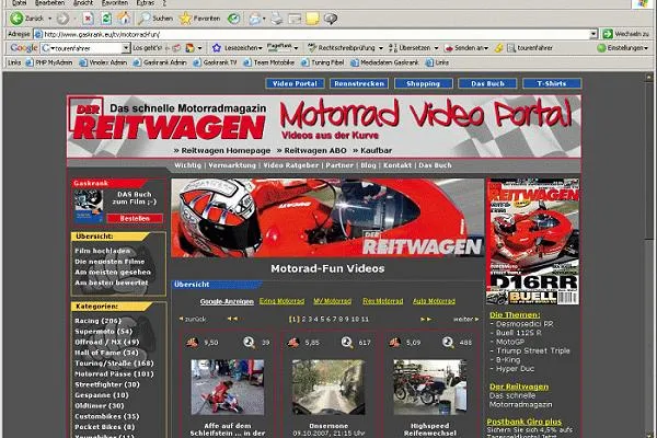 „Der Reitwagen“ kooperiert mit Gaskrank TV Bild: „Der Reitwagen“ kooperiert mit Gaskrank TV