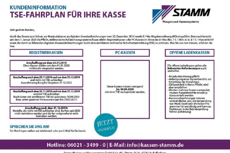 Bild: TSE-Fahrplan für Ihre Kasse - Jetzt handeln!