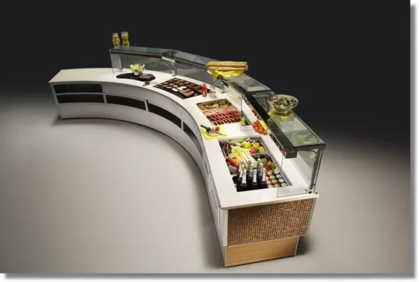 Bild: Fresh-Food. Neue Buffet-Lösung für Visuelle Speisezubereitung am „Point-of-Guest“