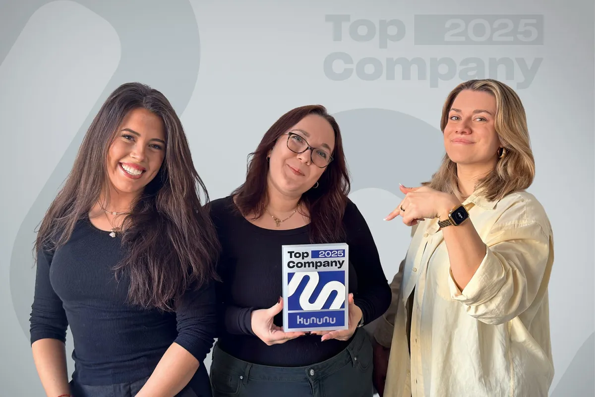 V.l.n.r.: Emma Louise Fay, Selina Görisch, Alexandra Kotkolik, Wegner & Partner (© Wegner & Partner GmbH agentur für absatzmarketing)