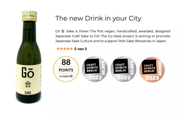 Bild: Berliner Craft Sake Unternehmen erneut mit Medaille ausgezeichnet