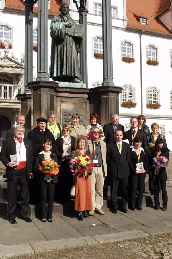 Foto (regio.PRESS): Verleihung des Qualitätssiegels an neun Unternehmen Sachsen-Anhalts im Rahmen des 3. Qualitätstages in der Lutherstadt Wittenberg