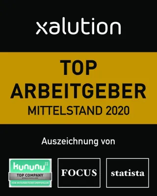 Bild: xalution GmbH ist „Top Arbeitgeber Mittelstand 2020“