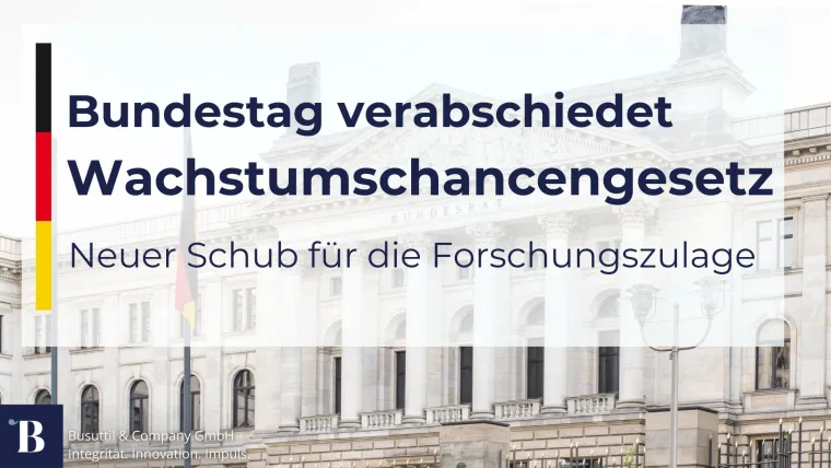 Bundestag verabschiedet Wachstumschancengesetz Bild: Bundestag verabschiedet Wachstumschancengesetz