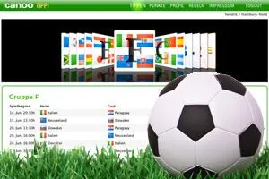 Bild: Canoo Tipp: Canoo veroffentlicht preisgekrontes Tippspiel zur Fussball-WM 2010