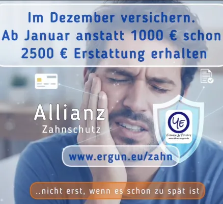 Bild: Mit Dezember- Vorteil: Lächeln Sie der Zukunft entgegen – mit dem Premium-Zahnschutz der Allianz