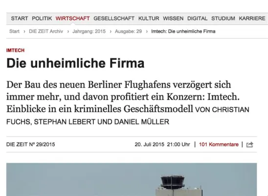 Bild: Nachruf auf Imtech – verflucht 960 Baustellen und tausende Subunternehmer