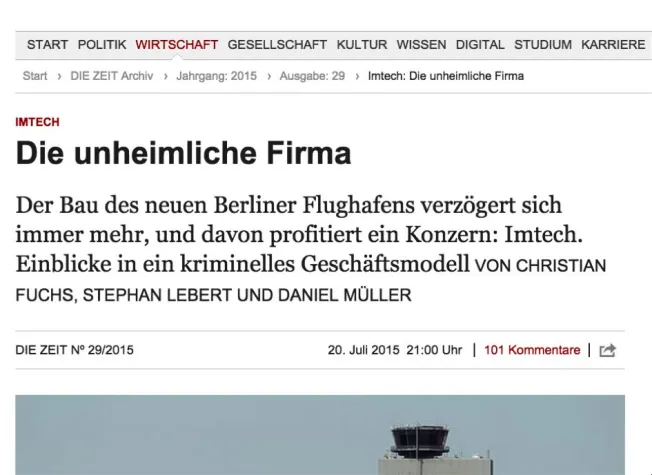 Bild: Nachruf auf Imtech – verflucht 960 Baustellen und tausende Subunternehmer