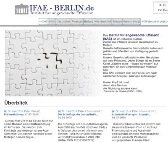 Bild: IfAE-Berlin - Das virtuelle „Institut für Angewandte Effizienz“
