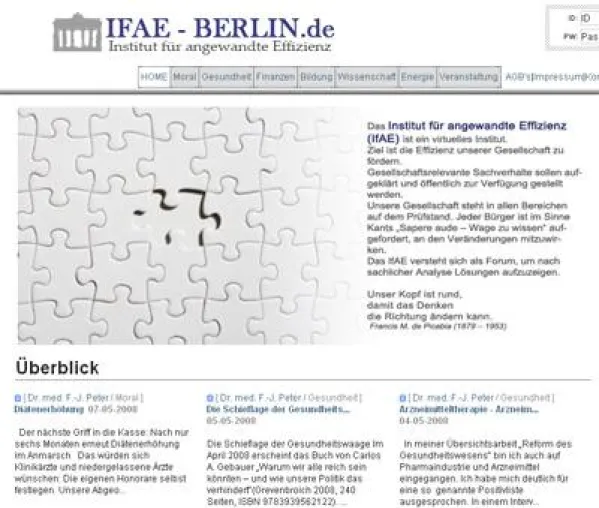 Bild: IfAE-Berlin - Das virtuelle „Institut für Angewandte Effizienz“