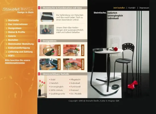 Bild: Individuelle Wohnideen: Steinmöbel im Internet selbst gestalten