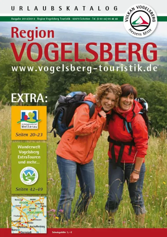 Schon der Titel des Kataloges macht Lust auf Urlaub in der Region Vogelsberg