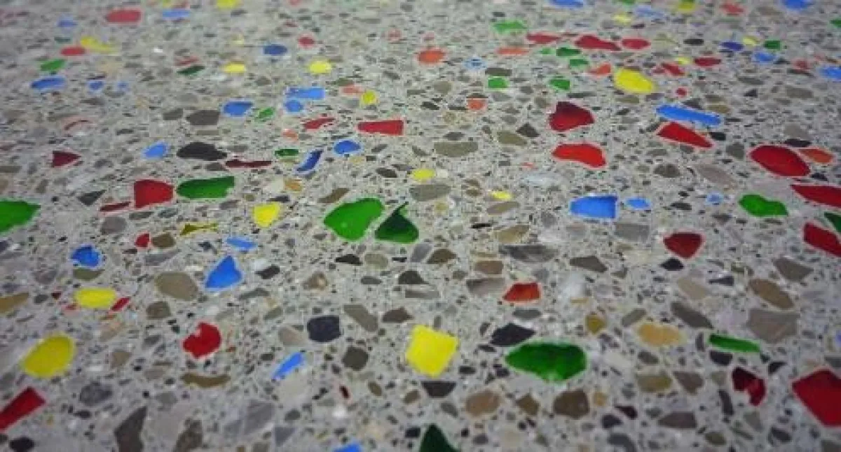 Die sogenannten Fabrino Color Coats geben dem Estrich ein außergewöhnliches Aussehen.