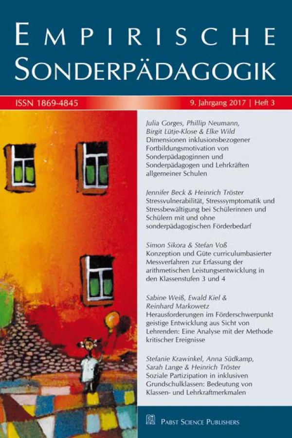 Empirische Sonderpädagogik 3/17