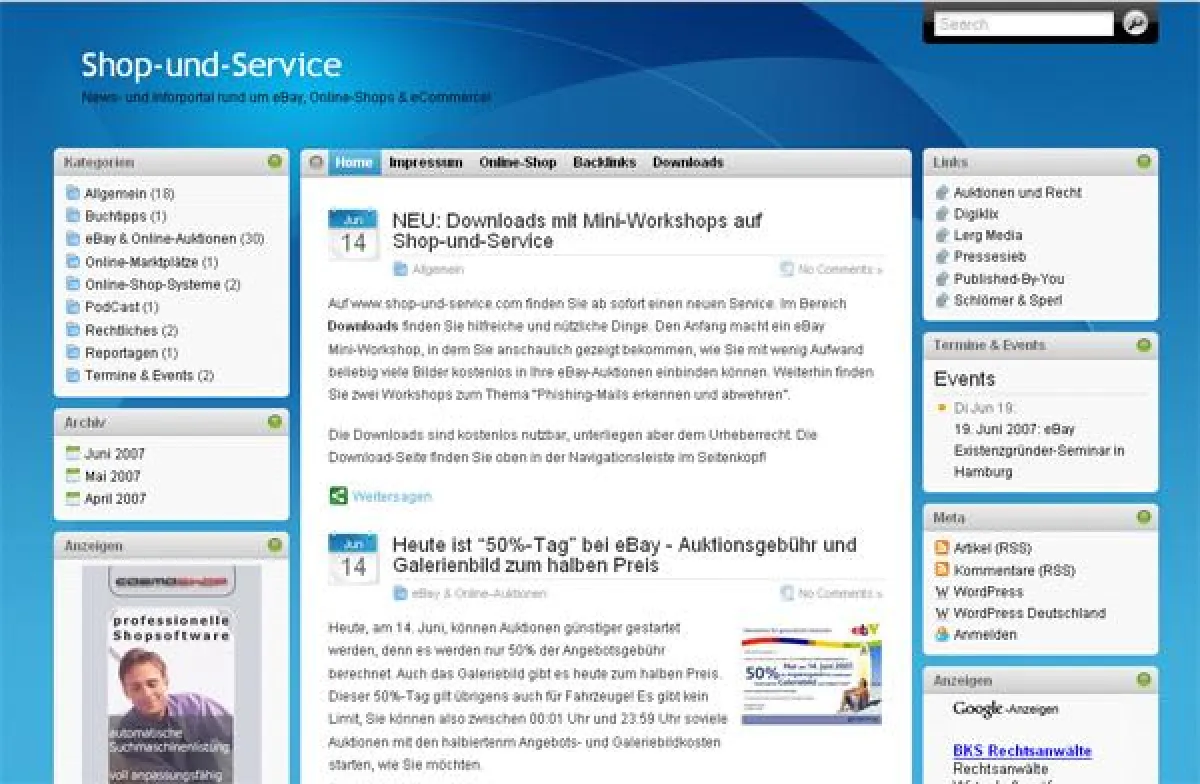 eBay Mini-Workshops zum Download auf www.shop-und-service.com