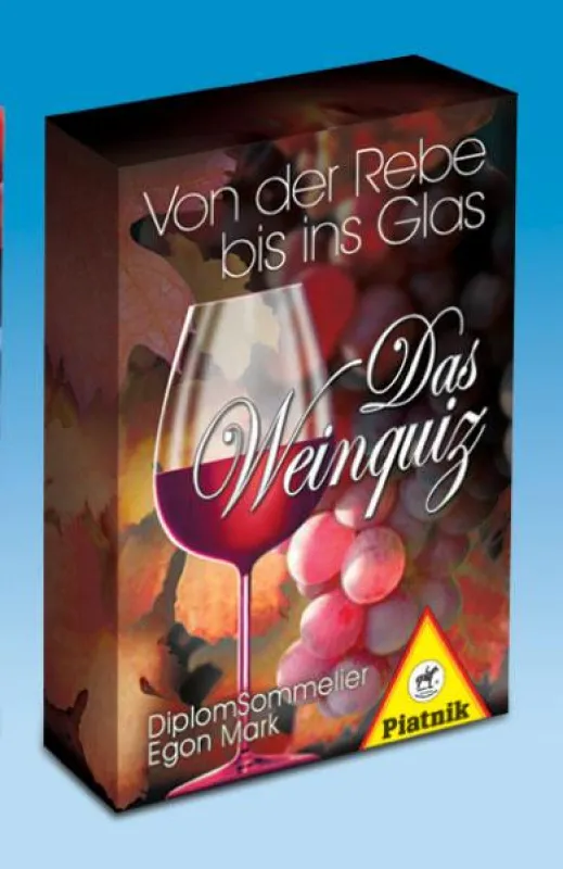 Das Weinquiz von Spielemanufaktur Piatnik vermittlet Wissen rund um das Thema Wein