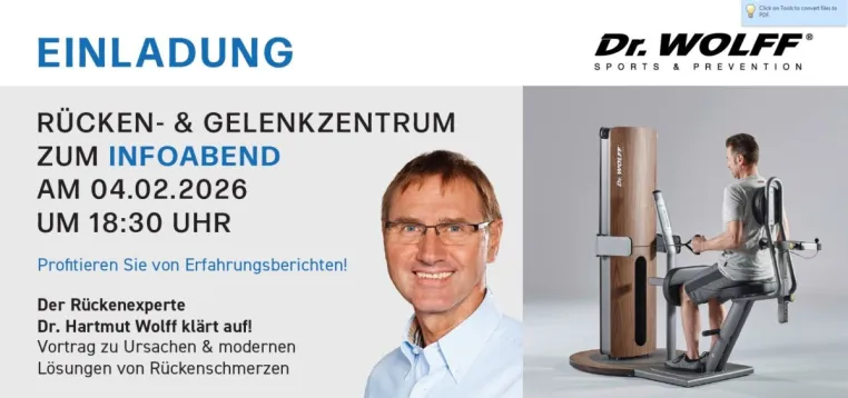 Hemer - Rückenschmerzen müssen nicht sein! Bild: Hemer - Rückenschmerzen müssen nicht sein!