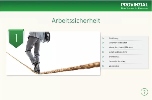 Bild: Die Provinzial Rheinland Versicherung schafft Arbeitssicherheit mit Lernprogramm von M.I.T
