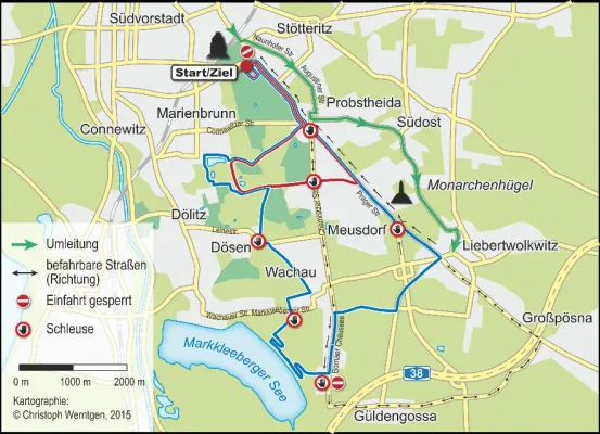 Bild: Verkehrseinschränkungen im Südosten