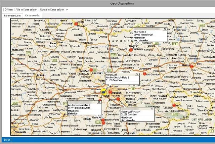 PlanningPME bald mit Tourenplanung Bild: PlanningPME bald mit Tourenplanung