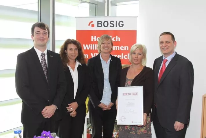 Bild: Ausgezeichnete Ausbildung bei BOSIG