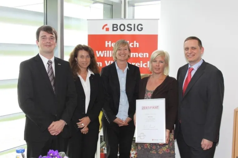 Bild: Ausgezeichnete Ausbildung bei BOSIG