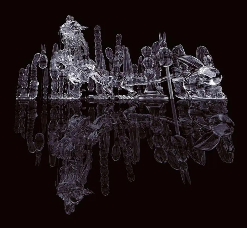 Hye Rim Lee, Yellow Flower Ring, Crystal, 2008, C-Print , Diasec, 168 x 180 cm, Edition of 5, Courtesy: Galerie Volker Diehl, Berlin
