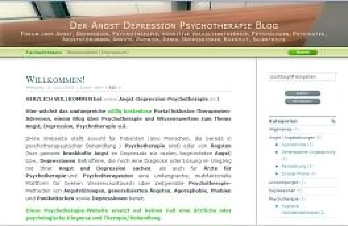 Aktuelles Forum für Angst, Depression und zeitgemäße Psychotherapie