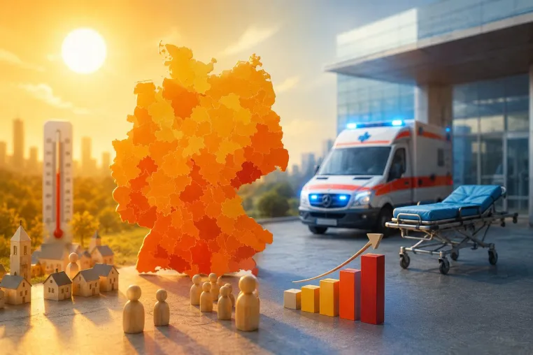Bild: Gesundheitswetter Deutschland: Regionales Gesundheitsprofil macht Hitzefolgen sichtbar