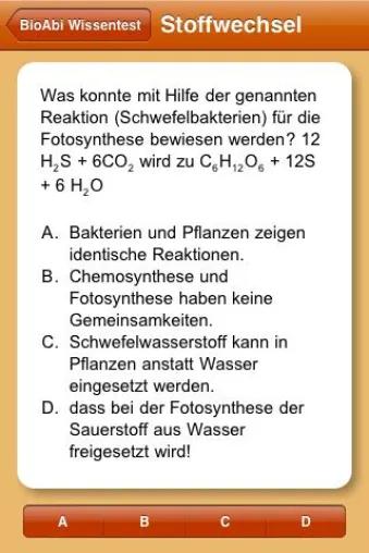 Bild: Biologie-Abitur auf dem iPhone/iPod Ideale Prüfungsvorbereitung für die mobile Schülergeneration
