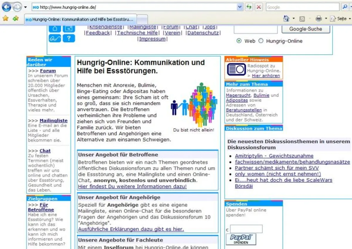 hungrig-online.de/Screenshot