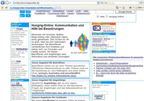 Bild: Größte Online-Selbsthilfegruppe bei Essstörungen feiert 8-jähriges Jubiläum