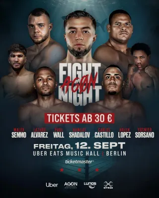 Bild: Box-Event mit Kontra K Schützlingen Hamsat Shadalov & Paul Wall, zwei Olympiahelden, uvm am 12.9. in Berlin