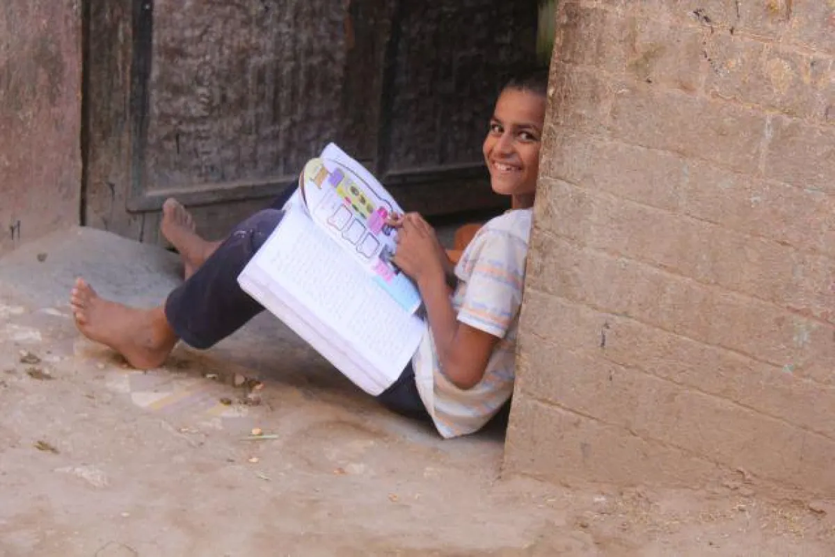 Girges (10) liest biblische Geschichten und besucht die Sonntagsschule. Foto Weltbibelhilfe