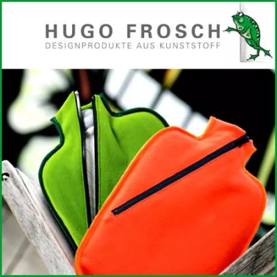 Bild: Hugo Frosch bringt Öko-Wärmflaschen aus über 80% nachwachsenden Rohstoffen auf den Markt