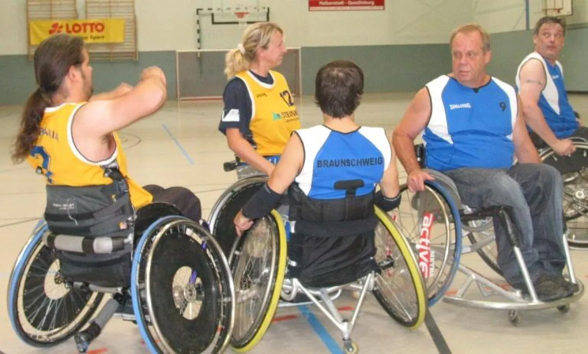 Rollstuhlbasketball beim MTV. Foto: K.-J. Thomas