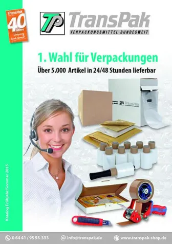 Bild: Jetzt neu: Der Verpackungsmittel-Katalog von TransPak ist erschienen