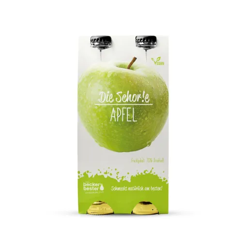 Neu bei beckers bester: „Die Schor!e Apfel“ mit 70% Direktsaft Spitzenreiter in puncto Fruchtgehalt Bild: Neu bei beckers bester: „Die Schor!e Apfel“ mit 70% Direktsaft Spitzenreiter in puncto Fruchtgehalt