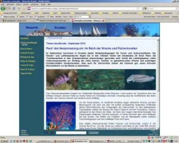 Reiseinfo Kroatien informiert über Tauchen im Spätsommer Bild: Reiseinfo Kroatien informiert über Tauchen im Spätsommer